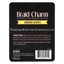 Charms pour nattes, tresses et locks - Braid Charm - Jamaican accents