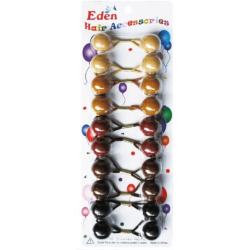 8 Hair Bobbles - Brown