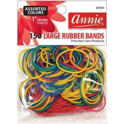 150 Large Rubber Bands - Multicolor