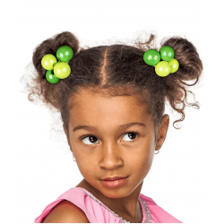 12 Petites Vavas - Hair Bobbles - Elastiques avec boules décoratives - Pastel