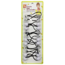 12 Hair Bobbles - Clear