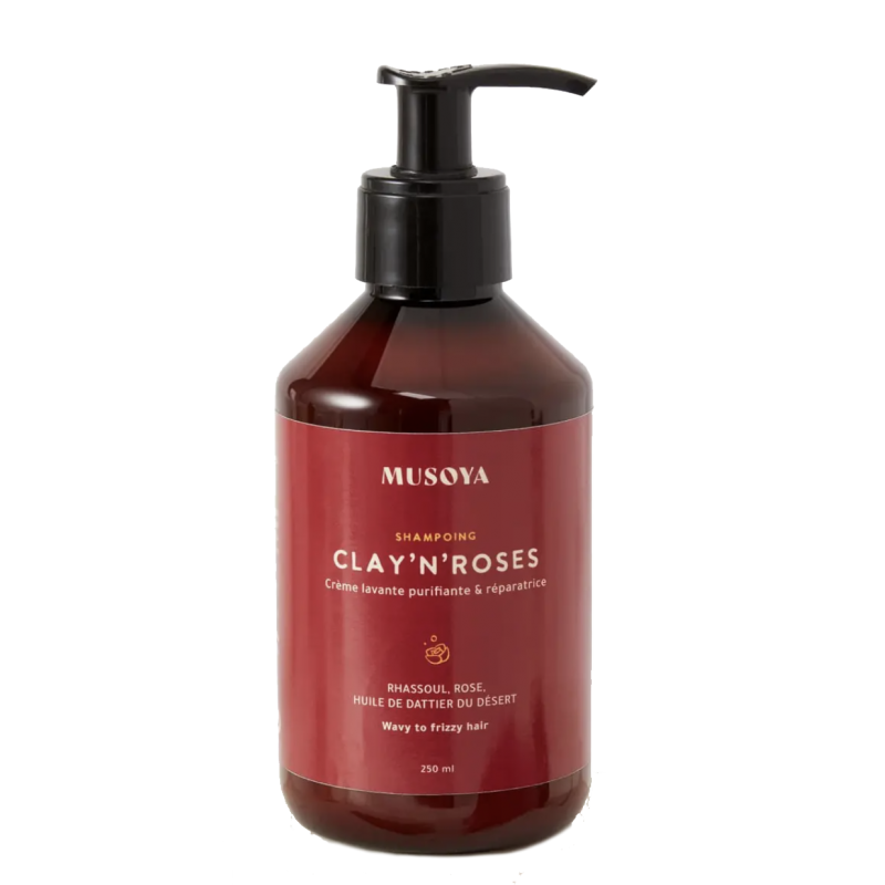 Musoya - Shampoing Crème Clay'N'Roses