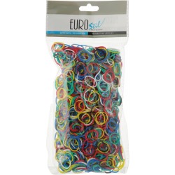 100gr of small rubber band assorted colors