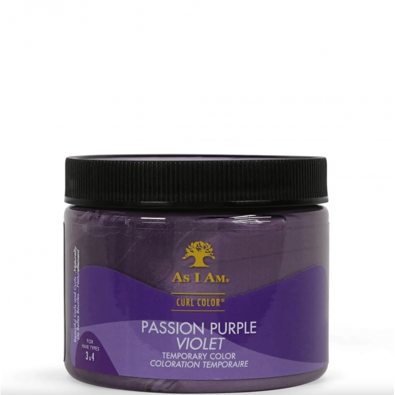 Coloration VEGAN Temporaire - As I AM Curl Color Passion Purple - Violet - 170gr