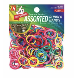 250 Rubber Bands - Multicolor - Natural Rubber