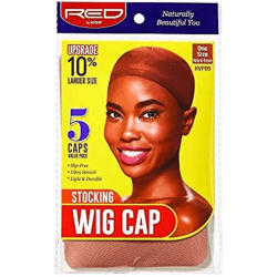 5 Stocking Wig Cap - Light Brown