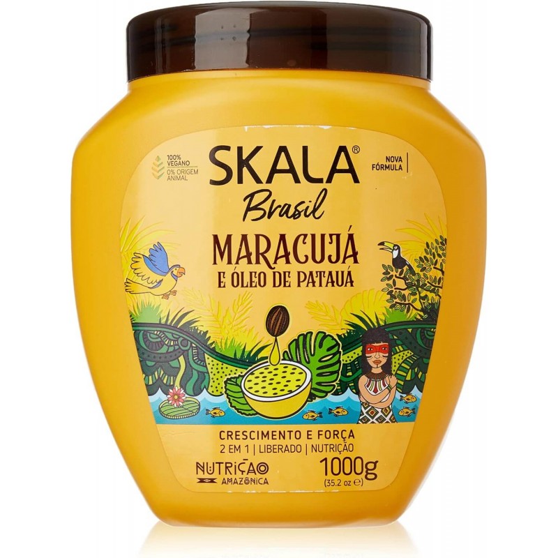 Skala Brasil - Crème de lavage et soin - Maracuja - Fruit de La passion - 1kilo