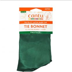 Bonnet en Satin Vert avec Liens - Cantu Tie Bonnet