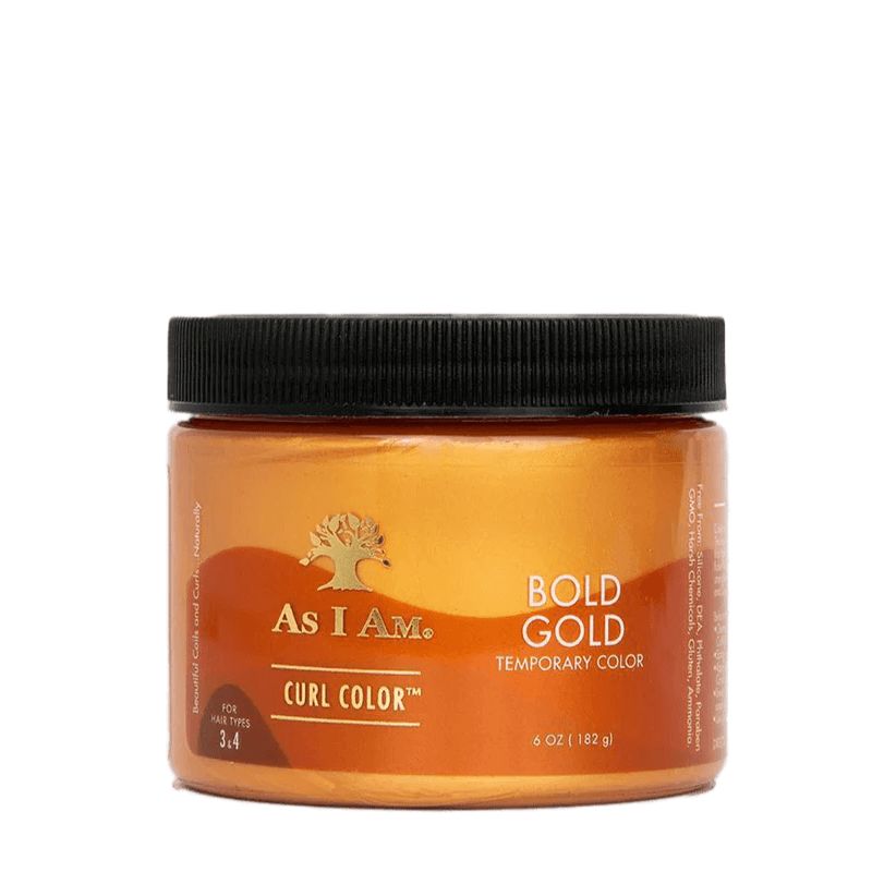 Coloration VEGAN Temporaire - As I AM Curl Color - Bold Gold - 170gr