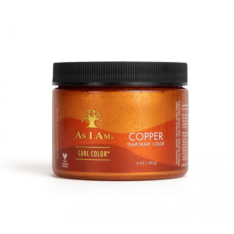 Coloration VEGAN Temporaire - As I AM Curl Color - Copper Cuivré- 170gr