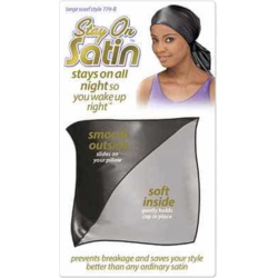 Etole de nuit en satin NOIR