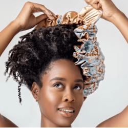 Bounce Curl - Bonnet de Nuit Reversible en Satin - Floral