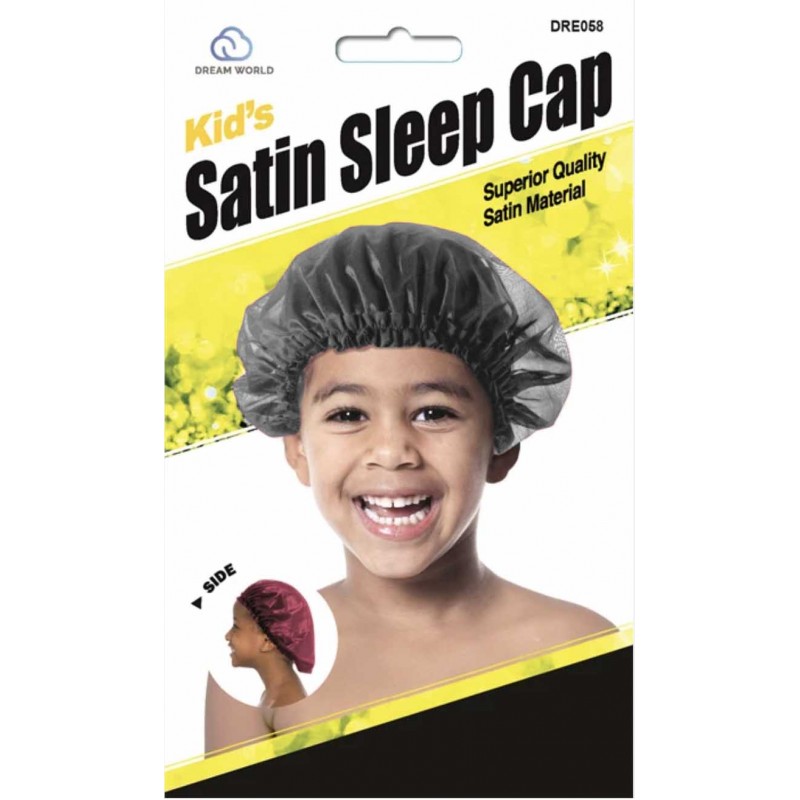 Bonnet en satin Enfant - Noir
