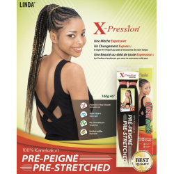 Mèches X-Pression Ultra Braid Pre-Stretched (étirées) - 2x Noir 1B