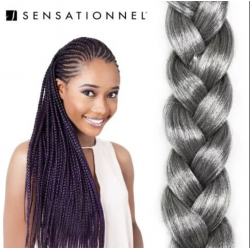 Mèches X-Pression Ultra Braid M 51 - Gris