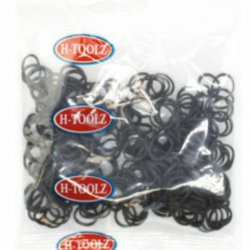 H-Toolz - 250 Rubber Bands - Black