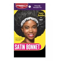 Bonnet en satin avec Liseret- Super Jumbo - Noir