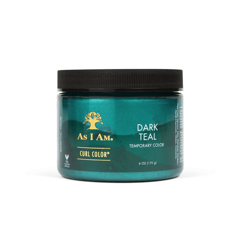 Coloration VEGAN Temporaire - As I AM Curl Color - Dark Teal - 170gr