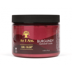 Coloration VEGAN Temporaire - As I AM Curl Color - Burgundy - 170gr