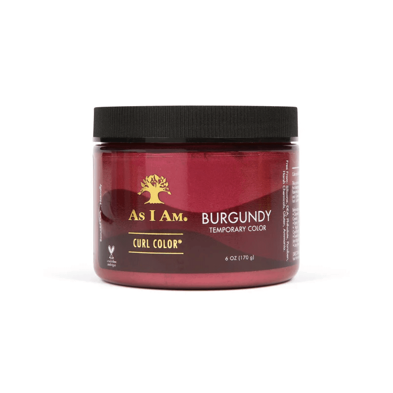 Coloration VEGAN Temporaire - As I AM Curl Color - Burgundy - 170gr