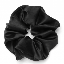 Chouchou en Soie Végane - Noir et Large - Rizos Curls