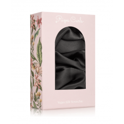 Chouchou en Soie Végane - Noir et Large - Rizos Curls