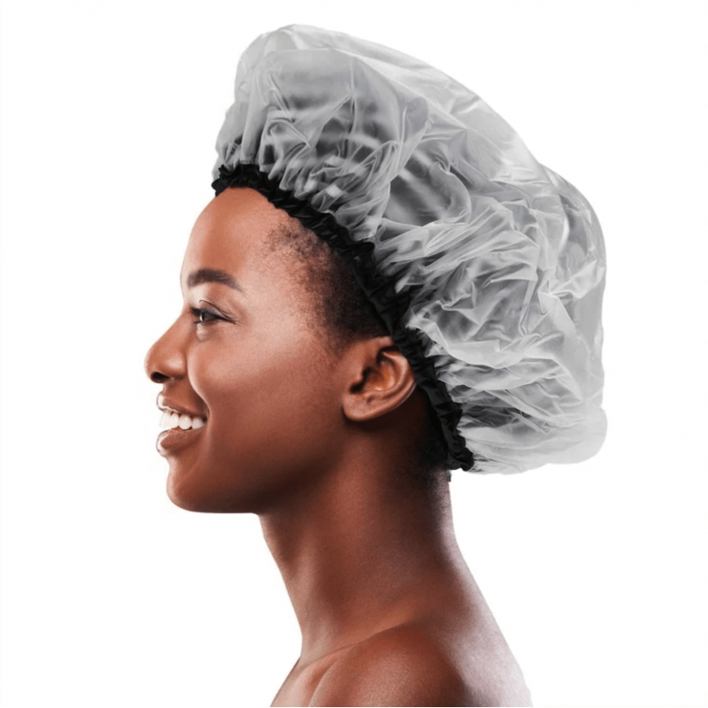 Bonnet de Douche Doublé Tissus - Cantu Shower Cap