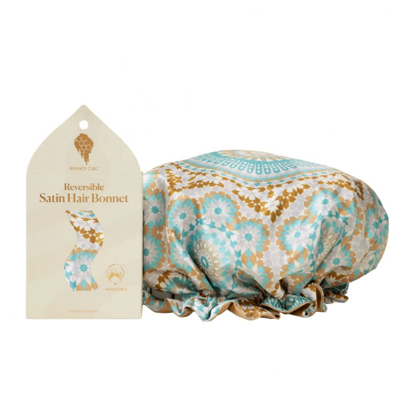 Bounce Curl - Bonnet de Nuit Reversible en Satin - Floral