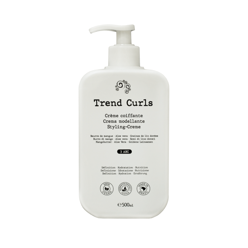 Trend Curls - Crème Bouclante - Cheveux Bouclés - 3ABC - 500ml