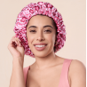 Bounce Curl - Bonnet de Nuit Reversible en Satin - Pink