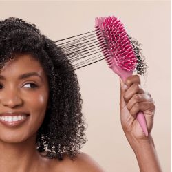 Bounce Curl - Volume EdgeLift Brush - Cheveux Frisés et Crépus - Framboise