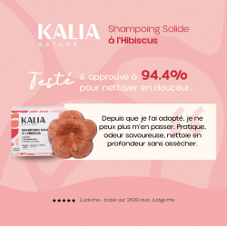Kalia Nature - Shampoing Solide à l'hibiscus