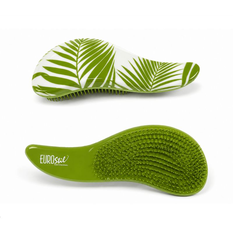 Brosse Démêlante à picots souples - Verte