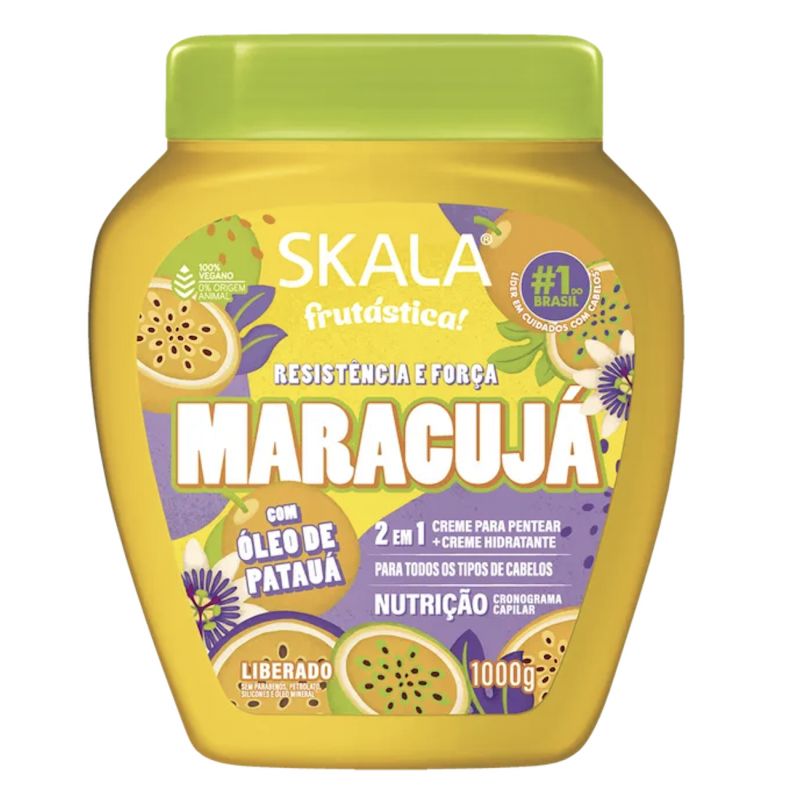 Skala Brasil - Crème de lavage et soin - Maracuja - Fruit de La passion - 1kilo