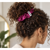 KALIE – Scrunchie en soie Fuchsia - Large