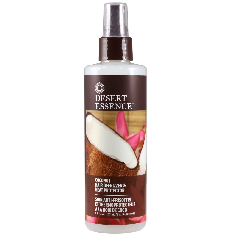 Desert Essence- Coconut hair defrizzer and heat protector