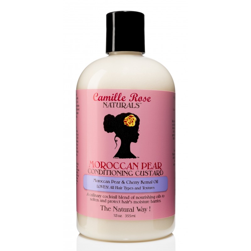 Camille Rose Naturals - Après-Shampoing activateur de Boucles - Moroccan Pear Conditioning Custard