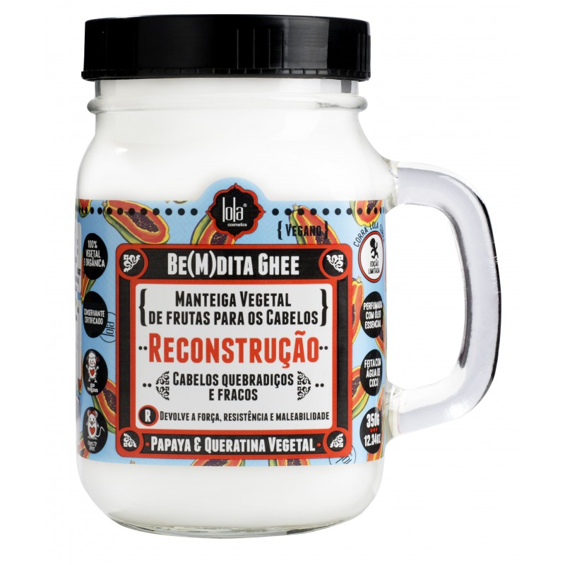 Be(M)dita Ghee - Masque Protéiné Reconstruction Papaye & Kératine Végétale - 350 gr