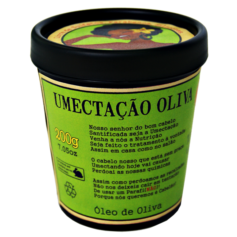 Lola From Rio – Masque Umectação Oliva - Masque Hydratant à l'huile d'Olive -100% Végétal - 200gr