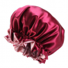 Bonnet en satin Reversible et réglable - Doublé - AFRO KURLY - Burgundy / Rose