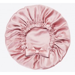 Nuit de Soie - Bonnet Rose en Pure Soie 19 mommes - Akisha - Dreams of Pink