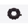Gentle Kiss - Scrunchie en Pure Soie de Murier - 19 mommes - Liquorice - Large
