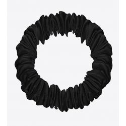 Gentle Kiss - Scrunchie en Pure Soie de Murier - 19 mommes - Liquorice - Fin