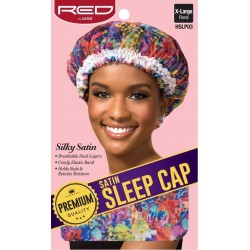 Satin Sleep Cap - X Large - Colored