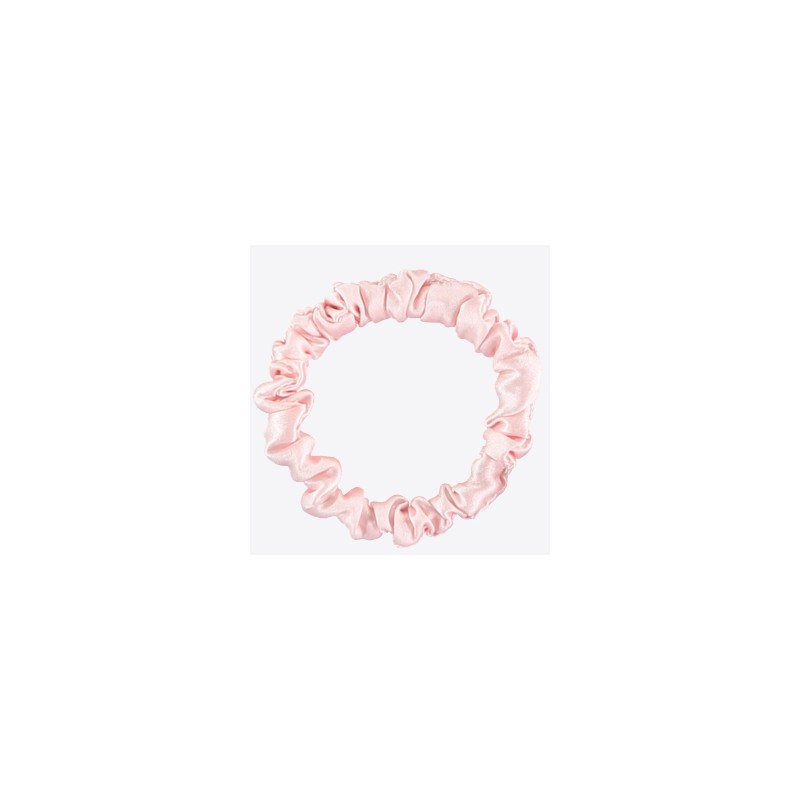 Gentle Kiss - Scrunchie en Pure Soie 19 mommes - Baby Pink - Fin