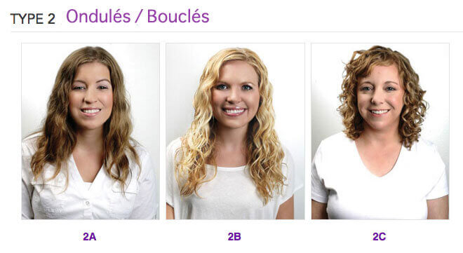 Cheveux bouclés